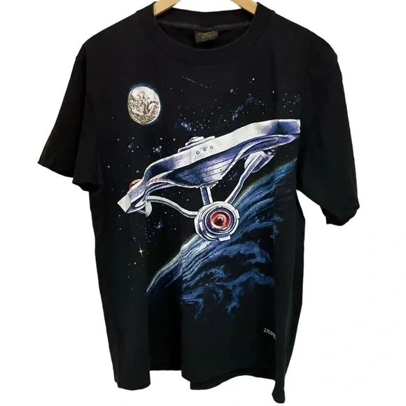 Vintage Changes Star Trek USS Enterprise Spaceship T-Shirt Trekkie 90’s … - Picture 3 of 16